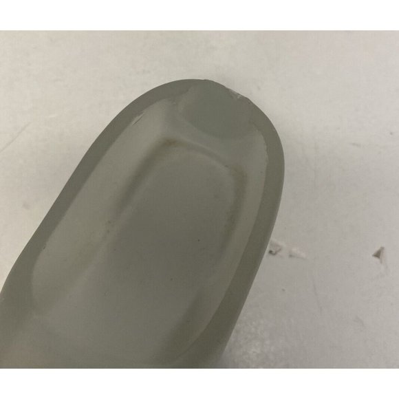 MCM Frosted Glass Figural Dutch Wooden Clog Shoe Ashtray READ - Picture 5 of 11